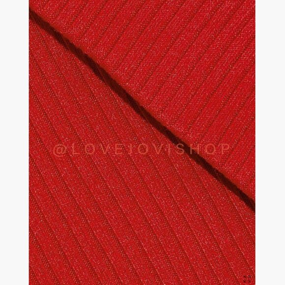 NYE Glam | NWT! Walter Baker Red Ribbed Stretch One Shoulder Mini Party Cocktail - Picture 3 of 15